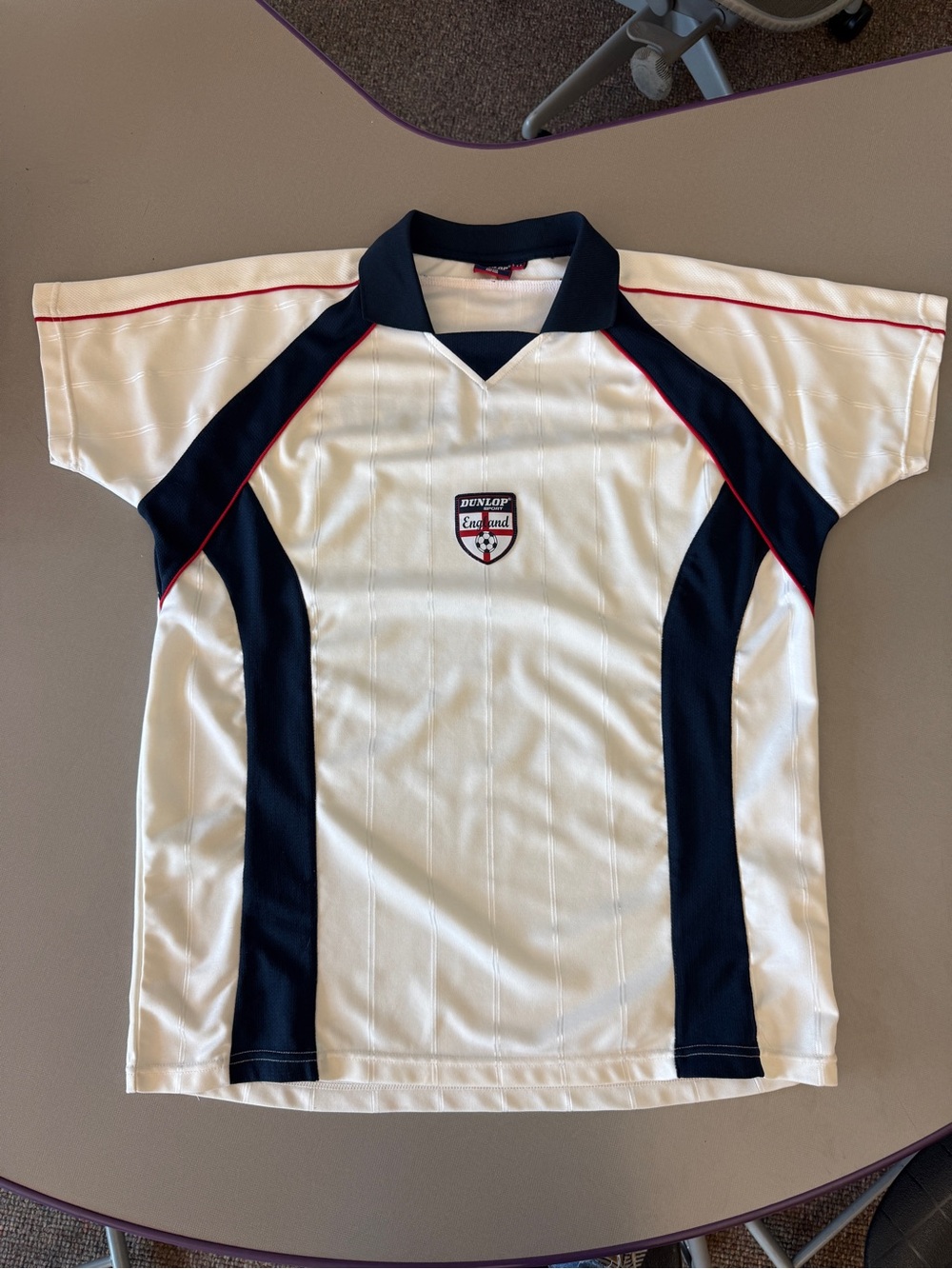 Vintage Dunlop England soccer jersey